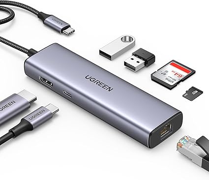 UGREEN 7-in-1 USB-C Multifunction Adapter 100W-CM195