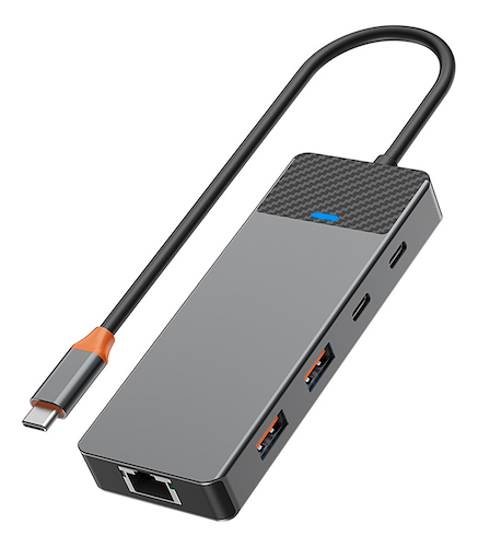 WIWU A923RPT Linker 9 IN 1 -USB-C-HUB -Gray