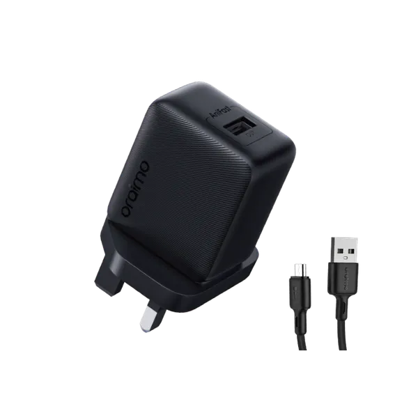 Oraimo Fast Charging 18W With Cable Type-C  /Black