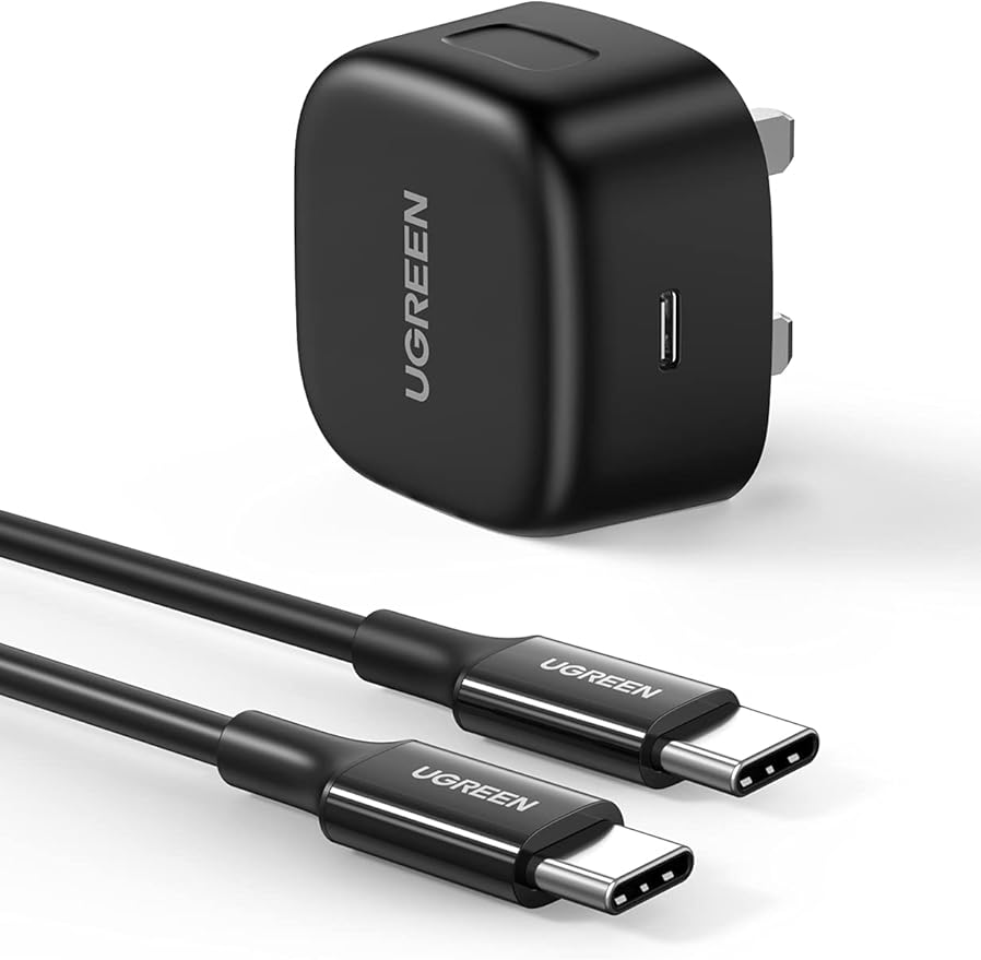 UGREEN USB-C PD Fast Charger With Cable 2m 25W-Black