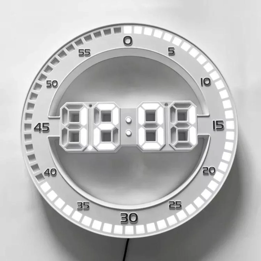 Digital Clock With Second Light LED 3688