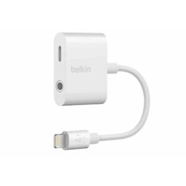 Belkin 3.5mm Audio + Charge Adapter (LTG) / WHT