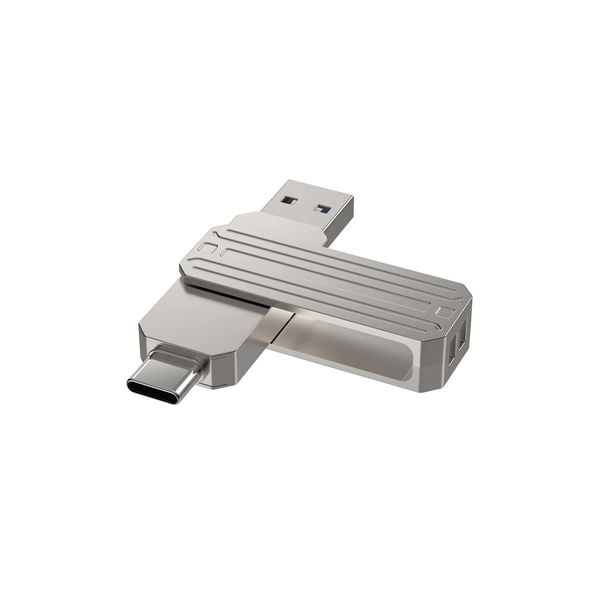 WiWU 2in1 USB3.2 Flash Drive 256GB-Silver