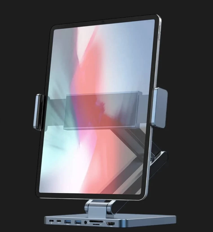 WiWU Adjustable USB-C Hub Stand 8-1 (Space gray)