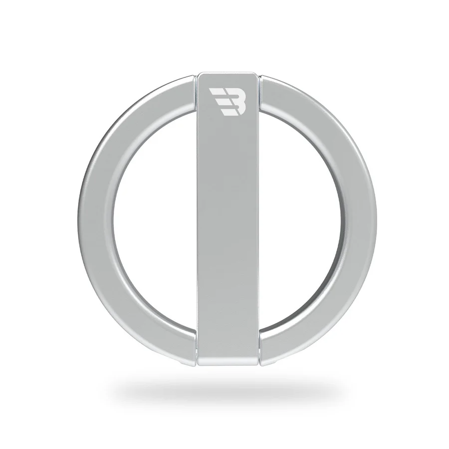 Baykron Compact Magnetic Stand For Mobile (Silver)