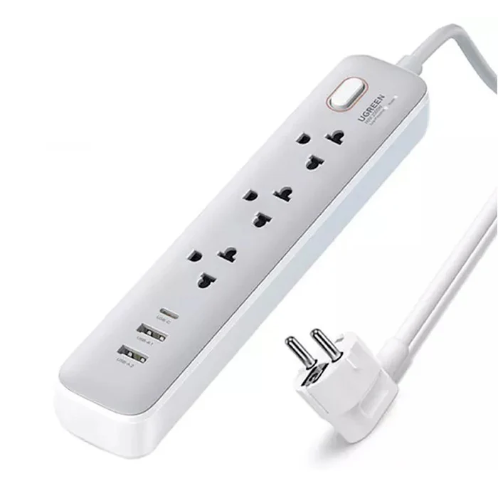 UGREEN 30W 3AC Power Strip Master Switch-CD286
