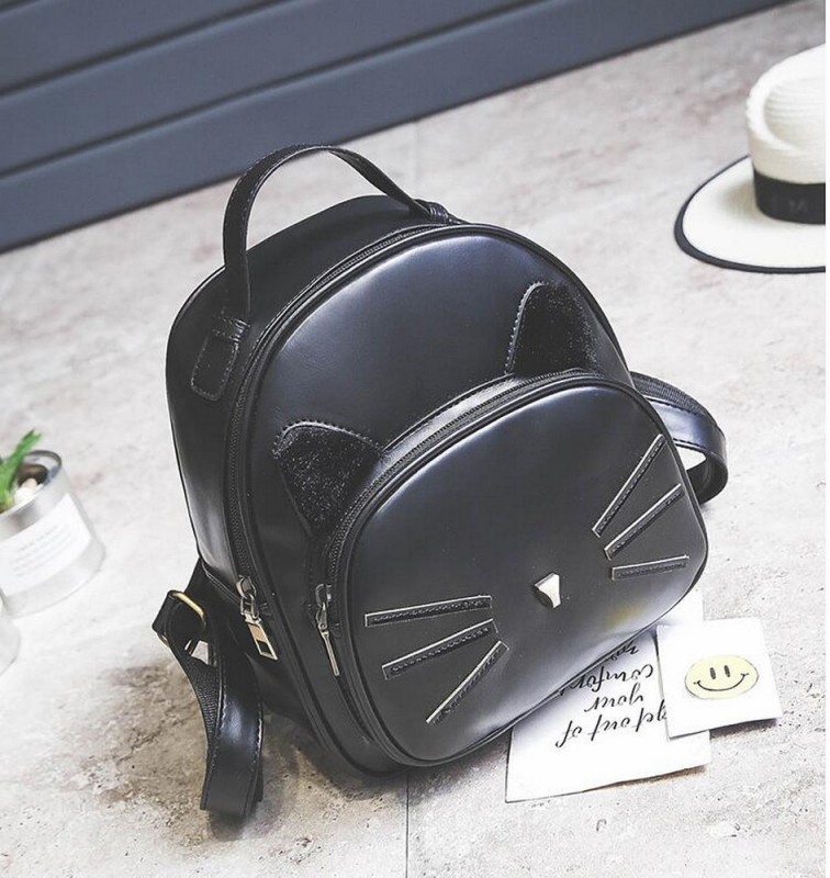 Black backpack, classic elegance