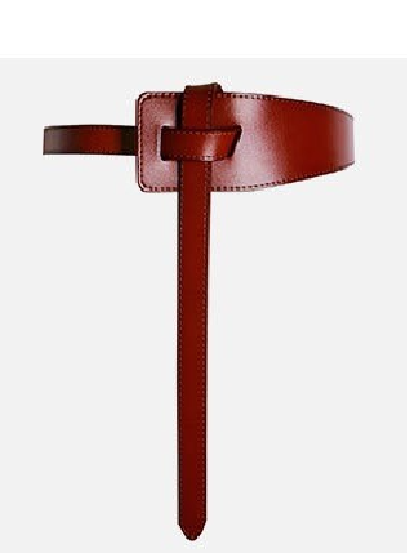 Elegant knotted leather strap