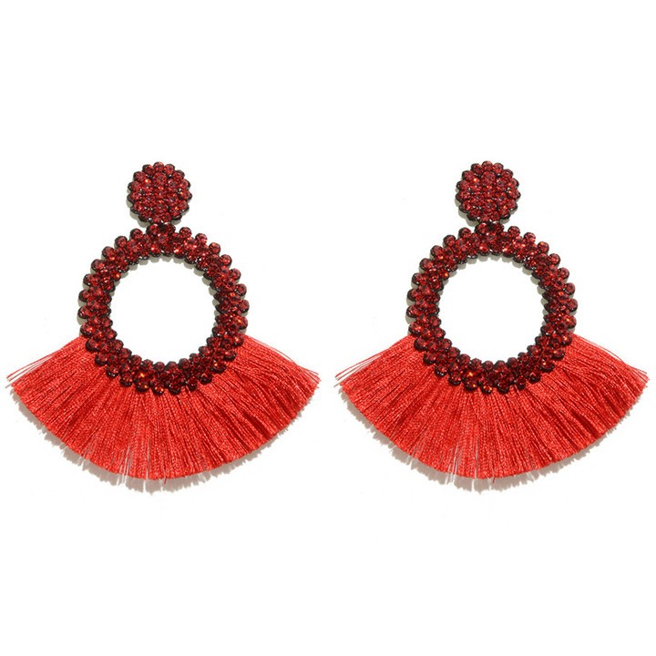 Bold Red Earrings
