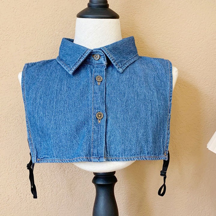 Fashionable denim collar: an instant denim touch