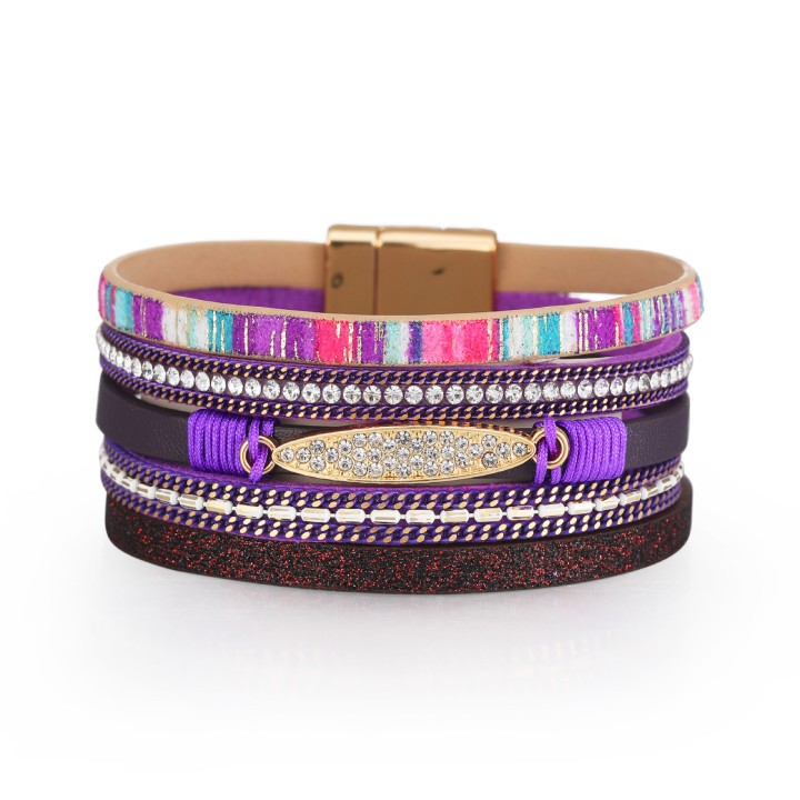 Compact purple charm: shine in bold style