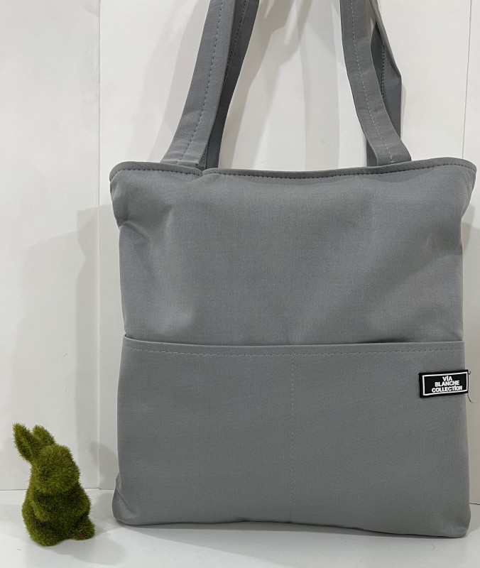 "The Grey Shopping Bag: A Stylish Start to Your Day