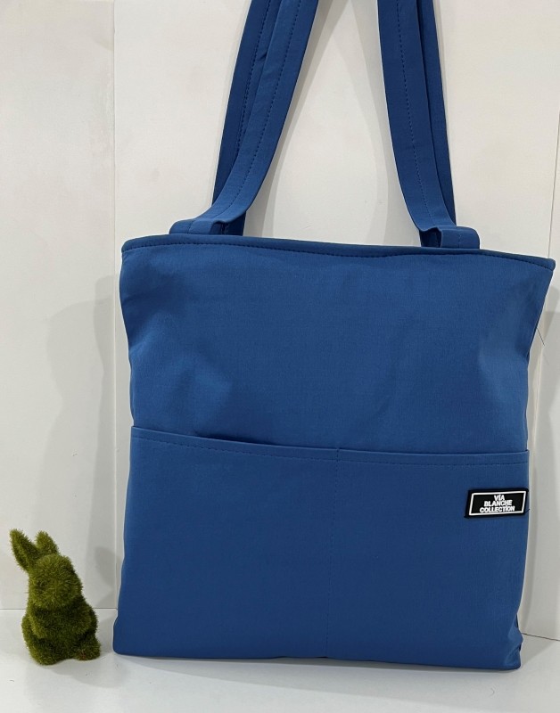 Sea Breeze Via Blanche Collection Blue Zipper Bag