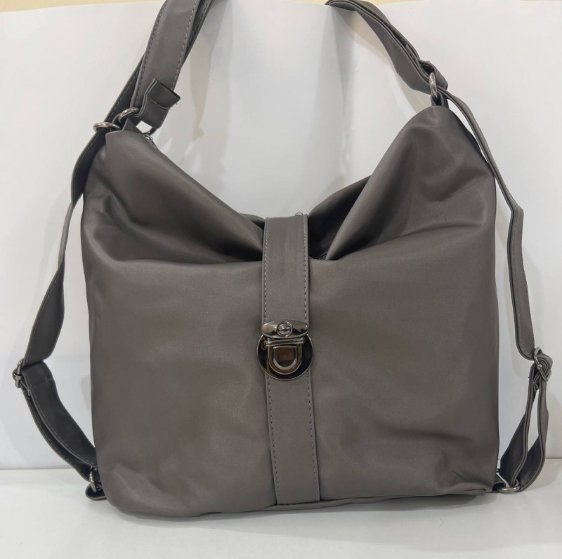 Freedom of choice - 2-in-1 backpack and shoulder bag in elegant grey