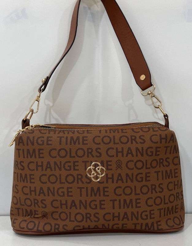 Sleek brown "Time of Change" bag