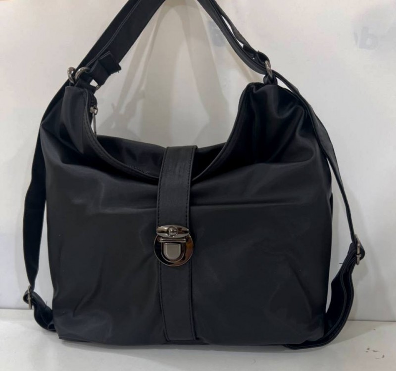 The black 'all-you-want' bag is versatile