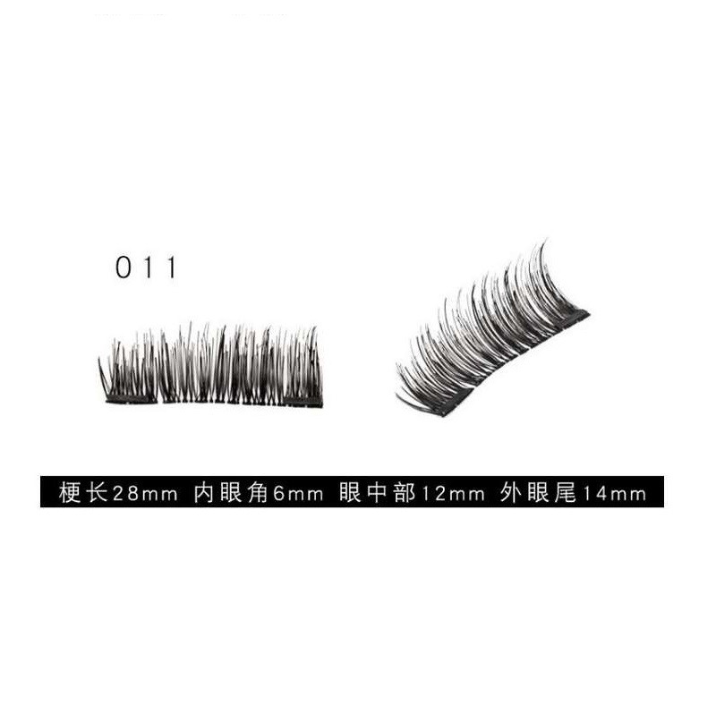Magnetic eyelashes binary end of the magnet 011