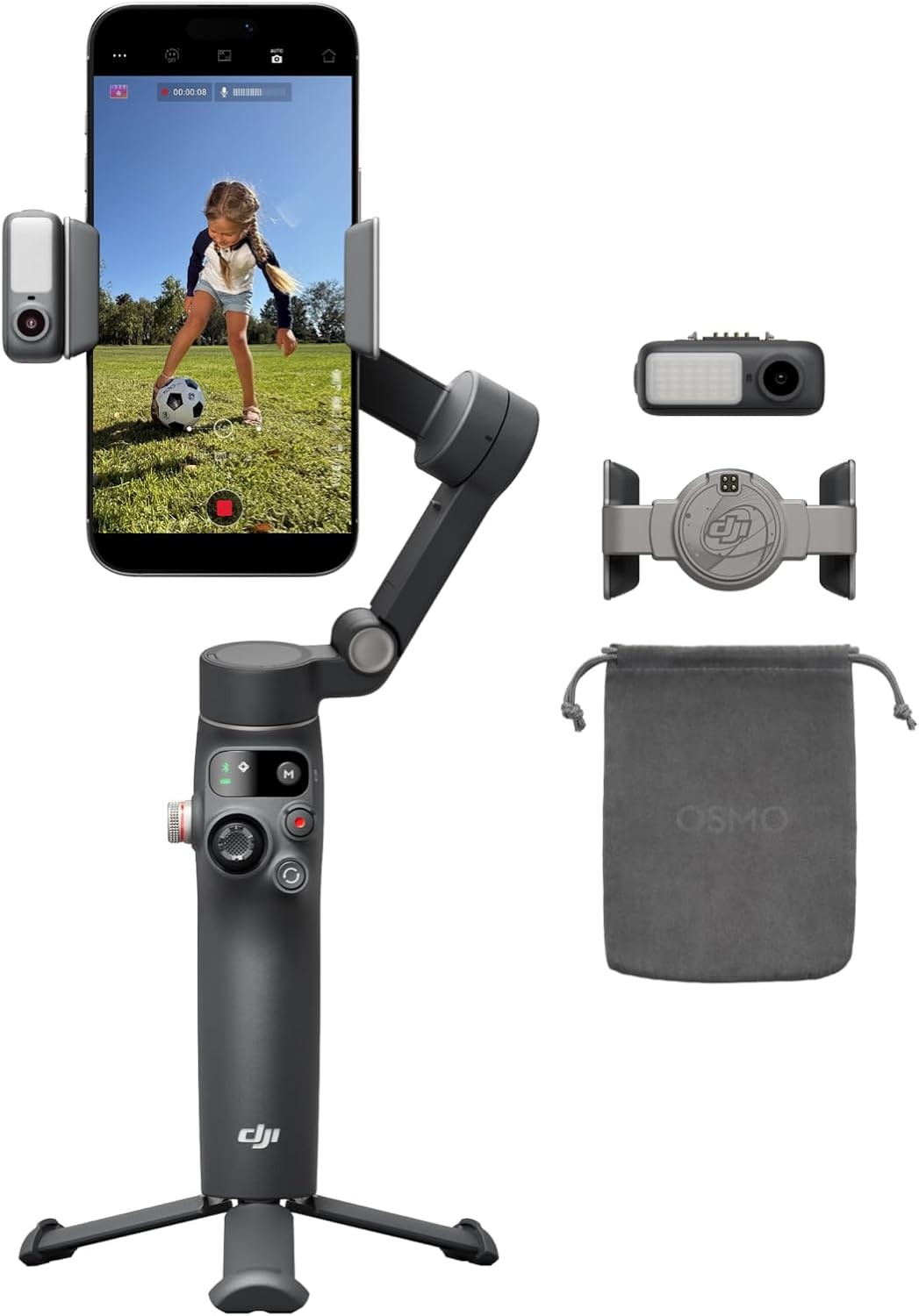 DJi Osmo Mobile 8 (Gray)  مثبت تصوير للهاتف