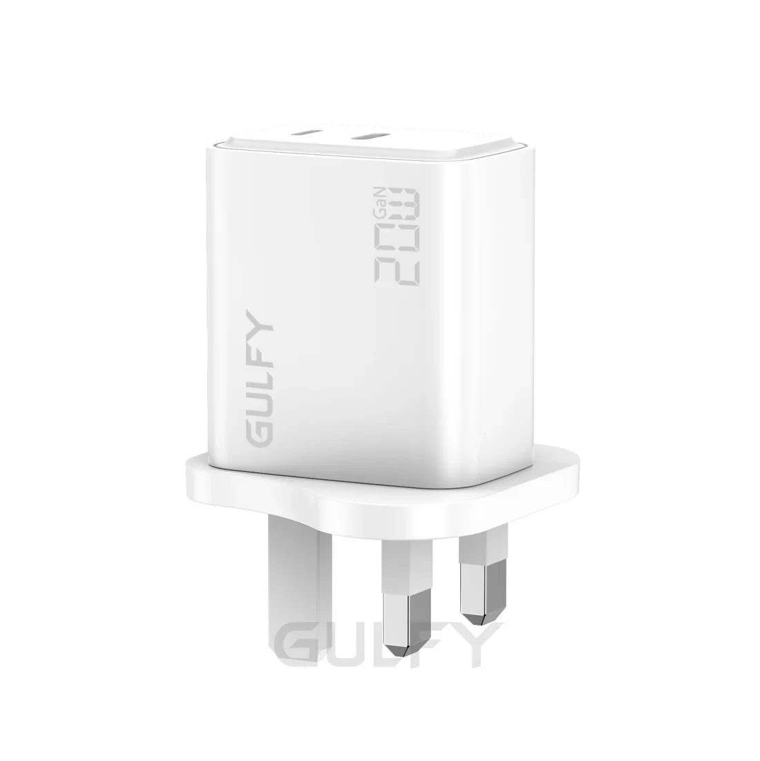 Gulfy Fast Charger 20W GaN USB-C TO USB-L-2033UKL شاحن جولفي مع كيبل ايفون