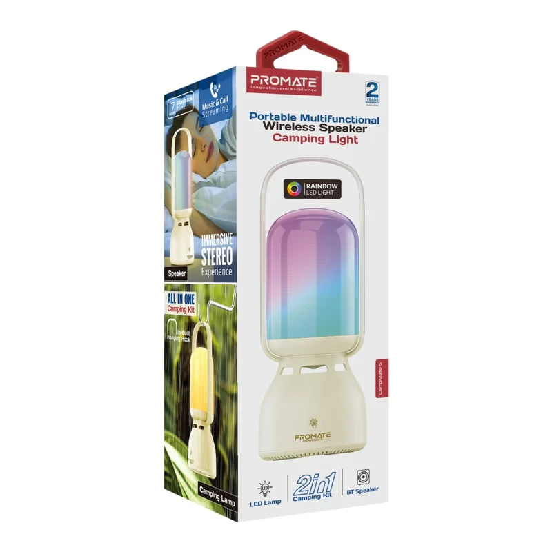 Promate 2in1 Wireless Speaker & Camping Light