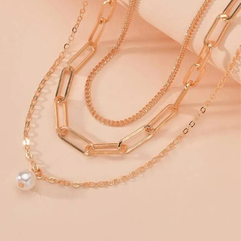 The Pearl & Paperclip Layered Set