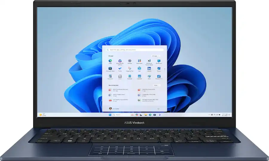 Laptop Asus Vivobook 14 12/512GB-Core i7-1355U-X1404Vلابتوب أعمال واستخدام يومي