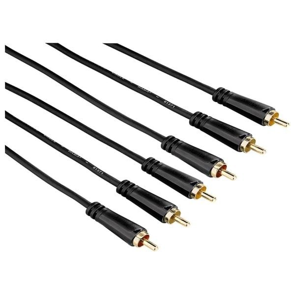 كابل الصوت/الفيديو من HAMA، 3 مقابس RCA - 3.0 متر