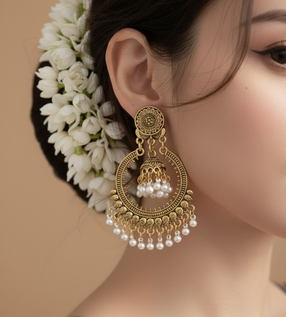 Jhumka Hoop Earrings