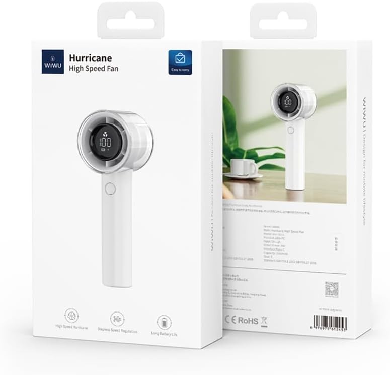 WiWU Hurricane High Speed Handheld Fan-FS011