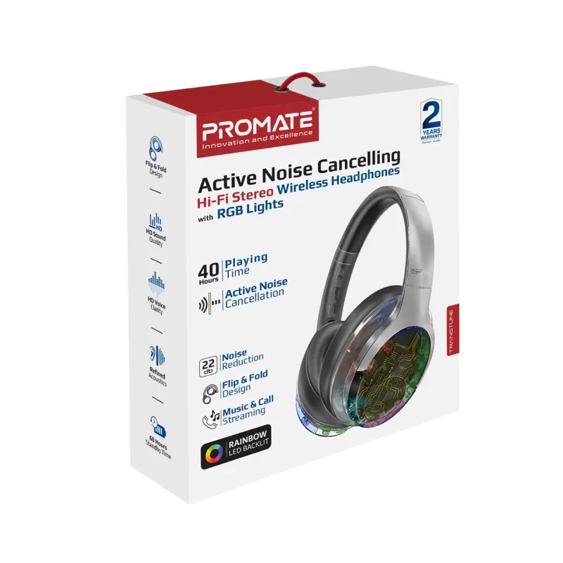 Promate Wireless Headphone -Silver