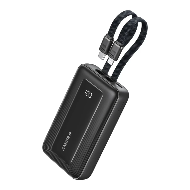 Anker Zolo Power Bank(10k-35W)USB-C Cable-Black