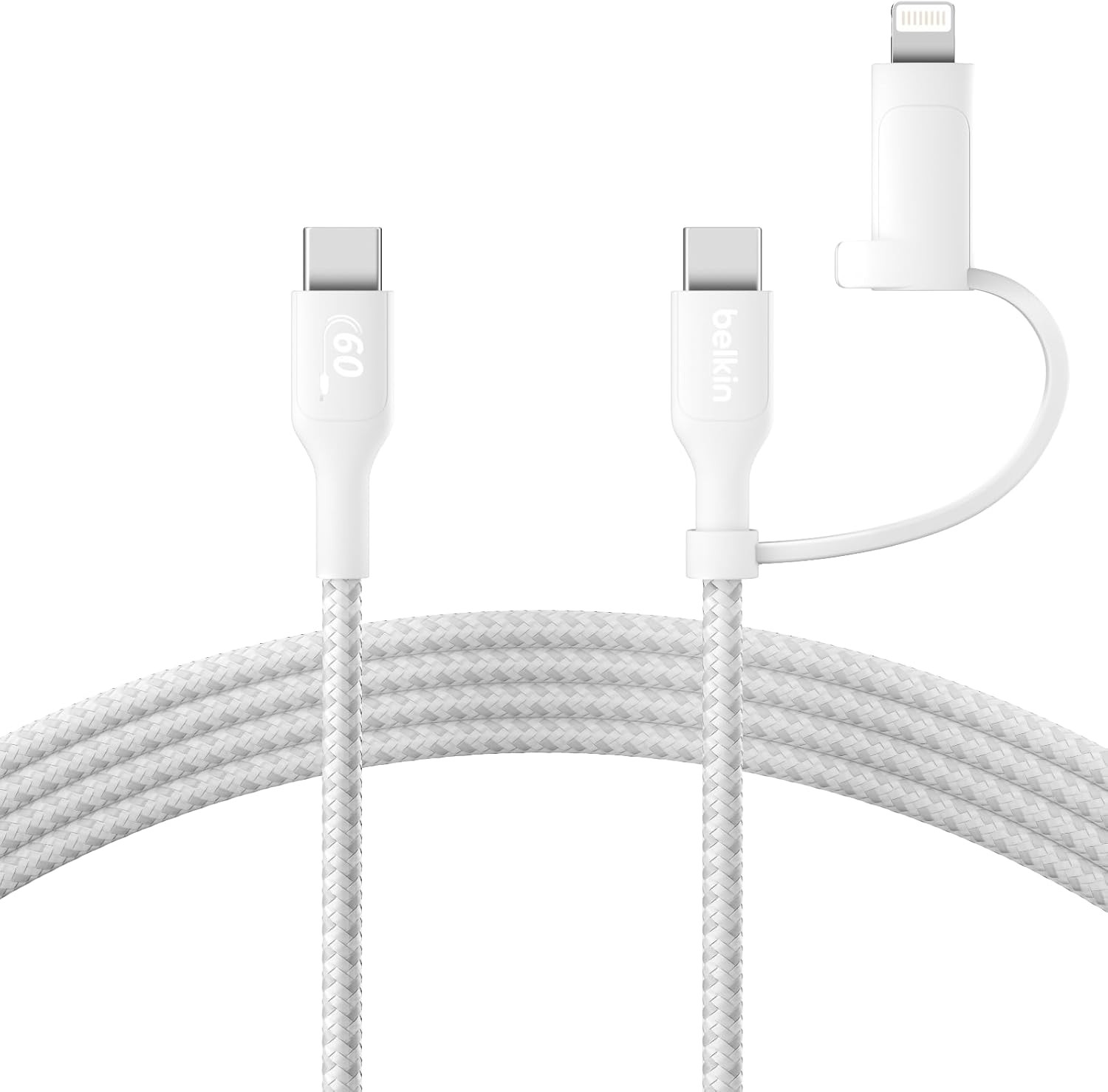 Belkin Boost Charge Pro Cable USB-C to L-60W-White