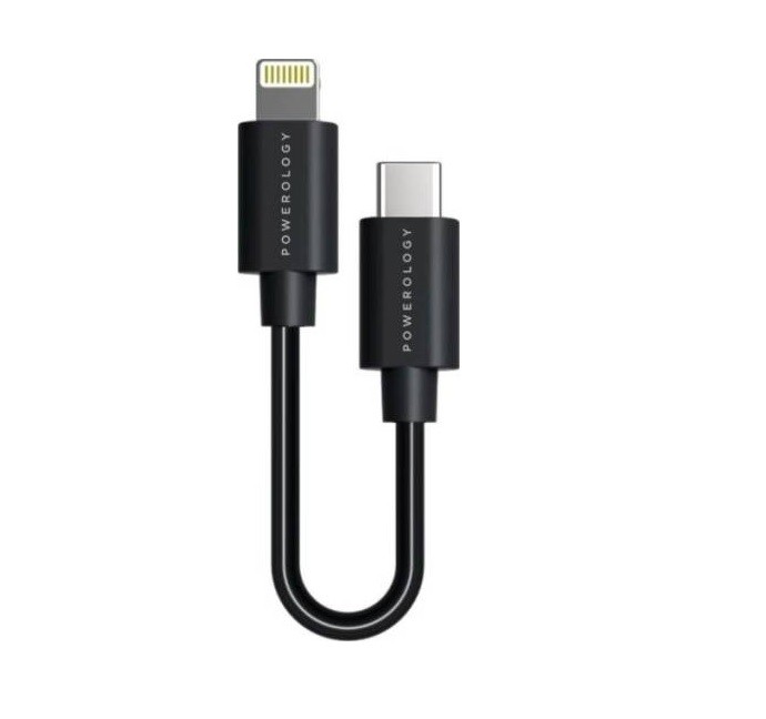 PowerLogy Cable Type-C to LTG 25cm / BLK