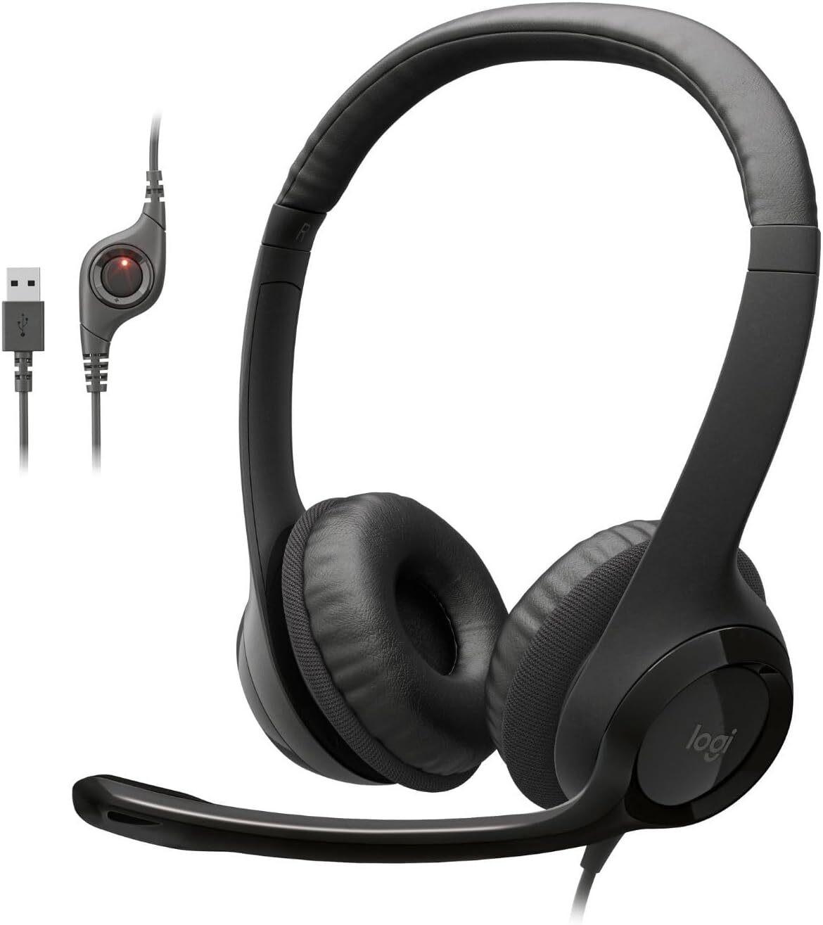 Logitech USB Computer Headset H390  سماعة