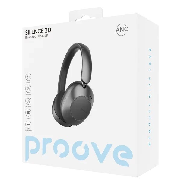 Proove Silence 3D Bluetooth Headset-Dark Gray