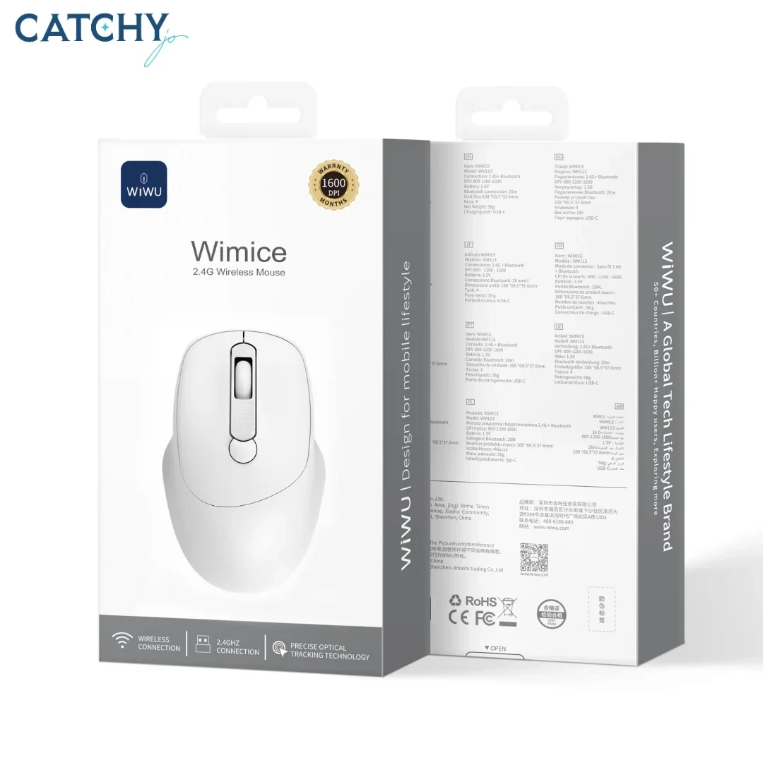 Wiwu Wimice Wireless Mouse WM113 -White