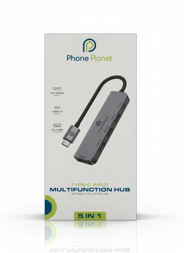Phone Planet Multifunction HUB 5in1 Type-C-Gray