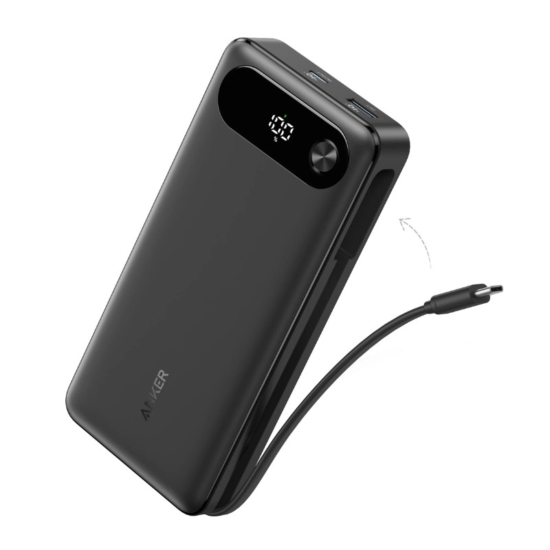 Anker Power Bank (20K-87W)USB-C Cable- (Black)