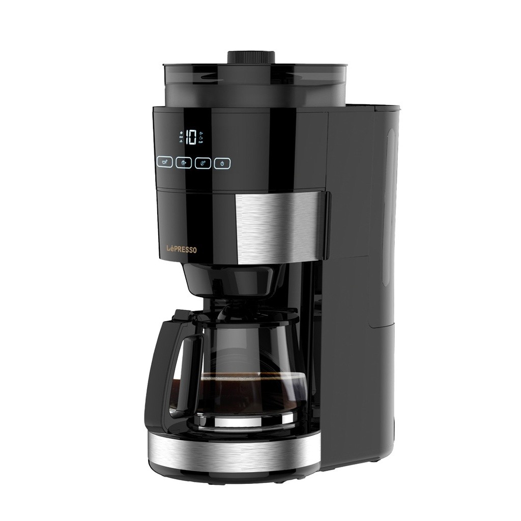 LePresso 1.2L -10 Cup-Grinding Coffee Machine- Black