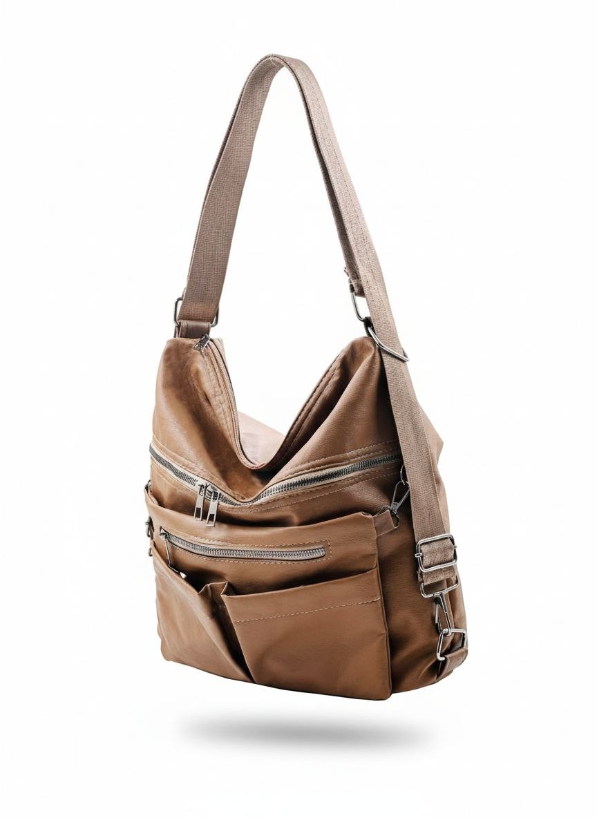 Multi-Pocket Utility Hobo Crossbody & Shoulder bag