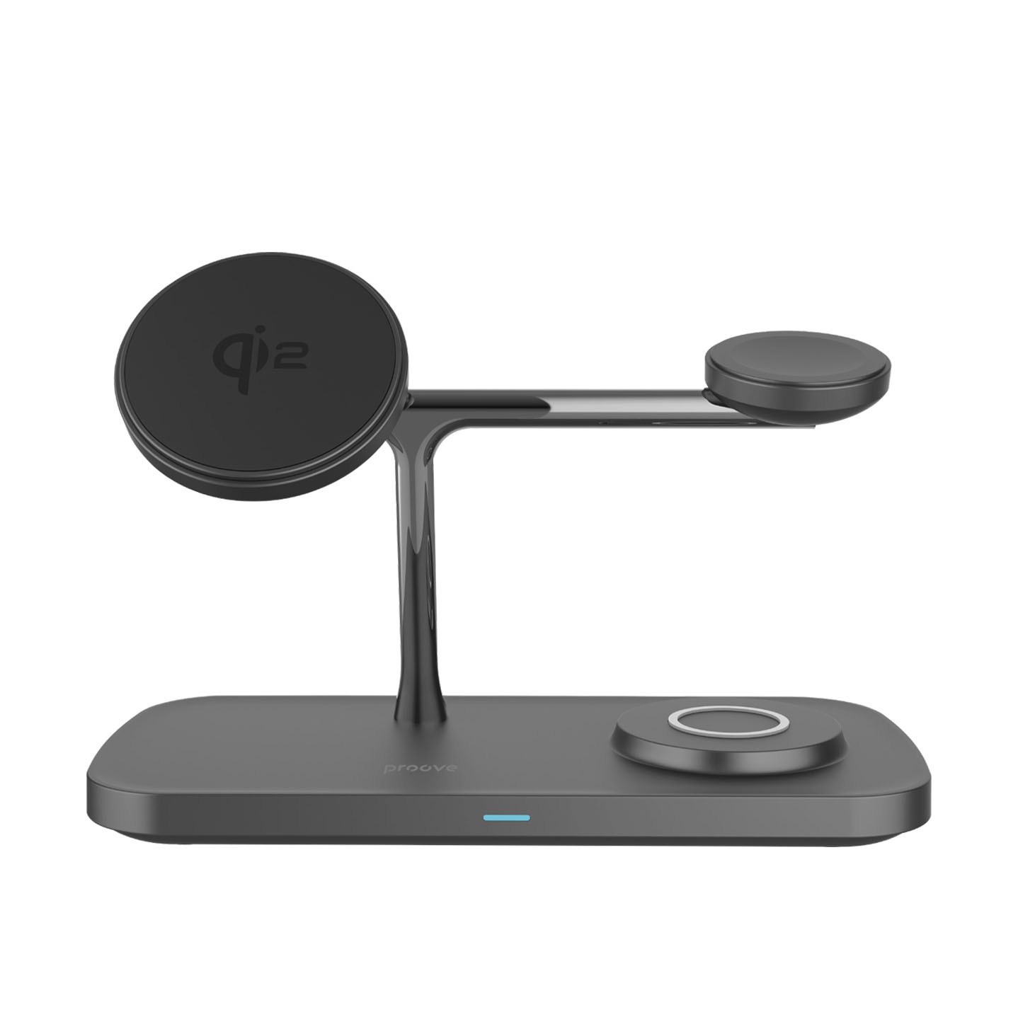 Proove Magnetic Wireless Charger 3in1 15W-Black شاحن لاسلكي مغناطيسي 3 في 1
