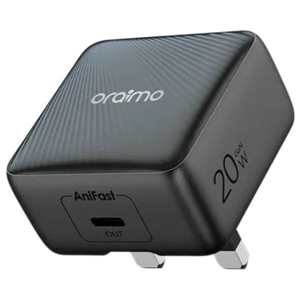Oraimo PowerCube 20W GaN with Type-C to Lightning Cable شاحن اورايمو مع كيبل ايفون