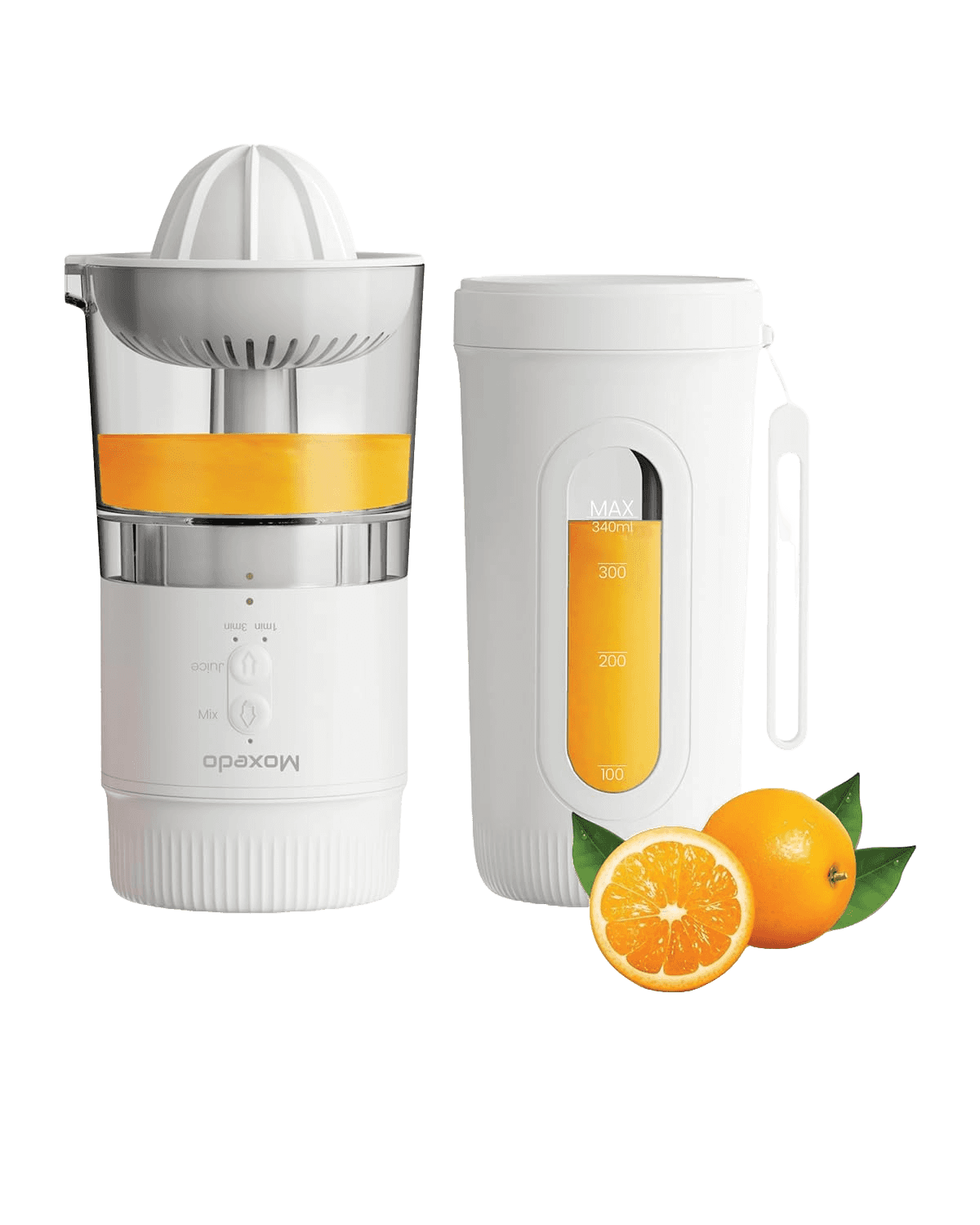 Moxedo 3-in-1 Portable Juicer Blender-White