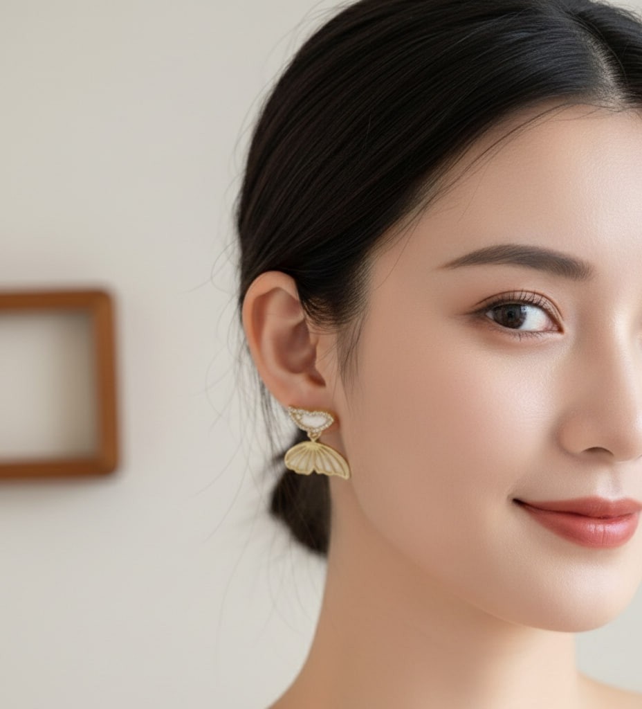 Double Butterfly Wing Earrings