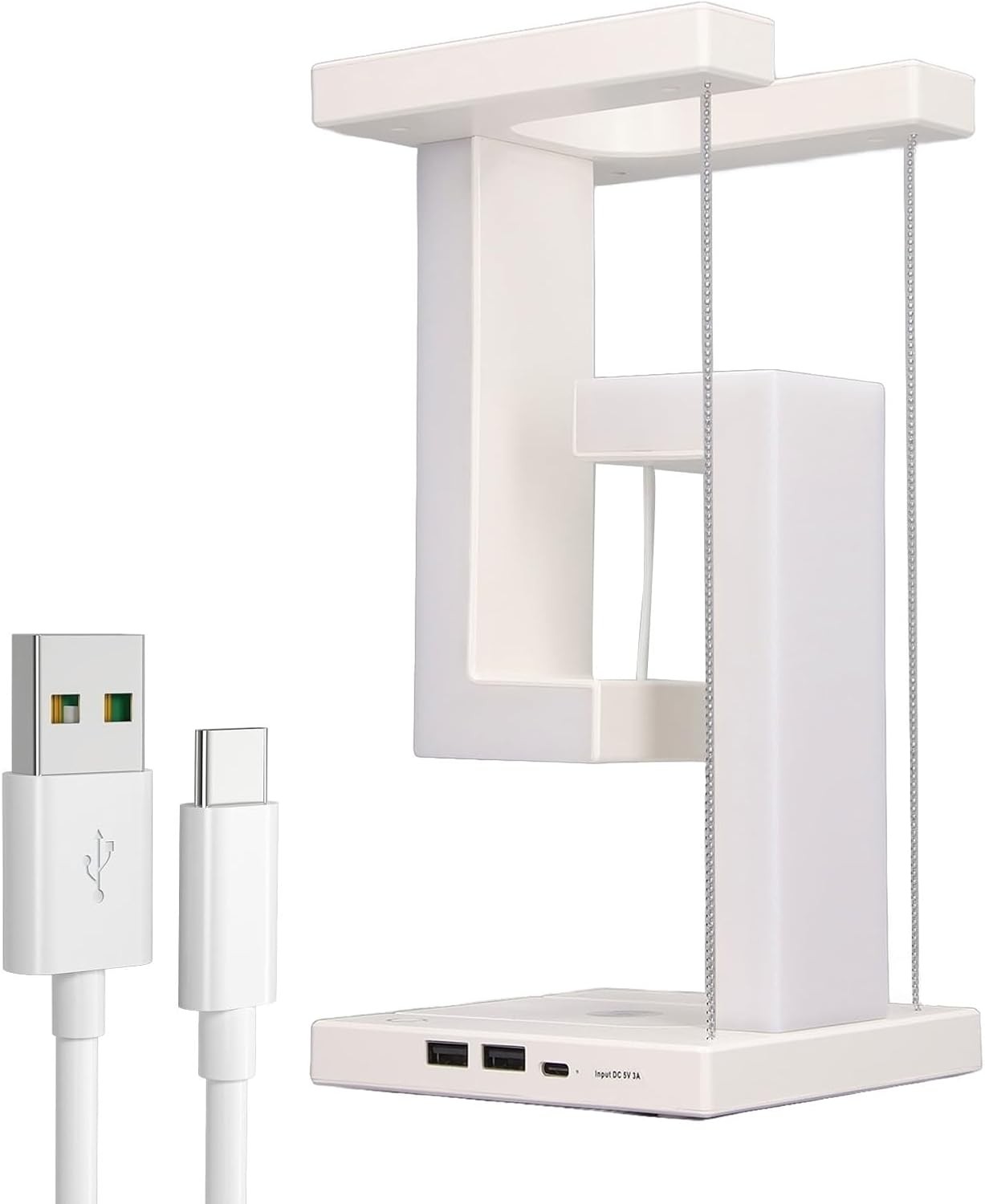 Smart LED Desk Lamp ديكور مغناطيسي عائم مضاد للجاذبية وشاحن لاسلكي