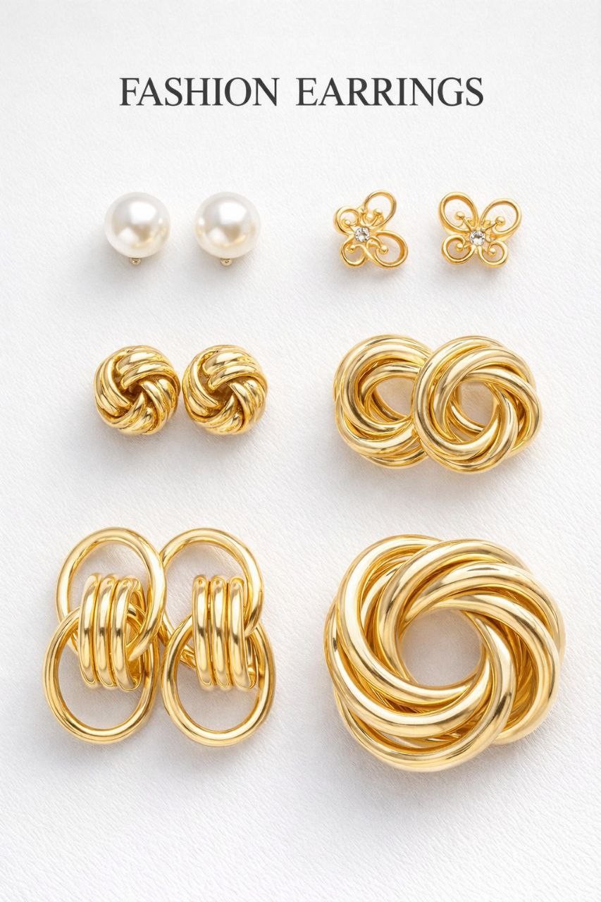 Golden Essentials Earring Set
